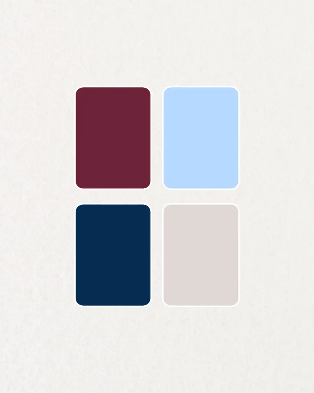 Palette de couleur pour un atelier de céramique