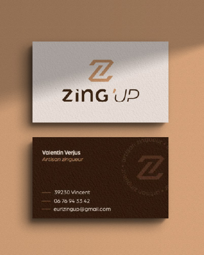 Création d'une identité visuelle authentique épurée et haut de gamme pour un artisan zingueur