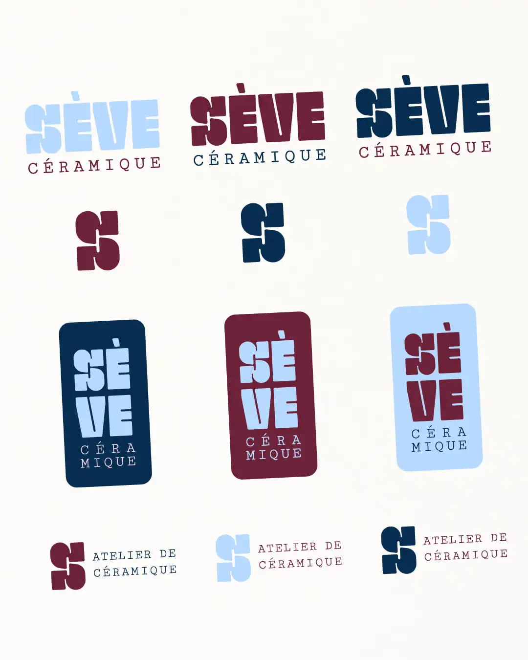 Déclinaisons de logo pour une marque qui s'adapte à tous ses supports de communication