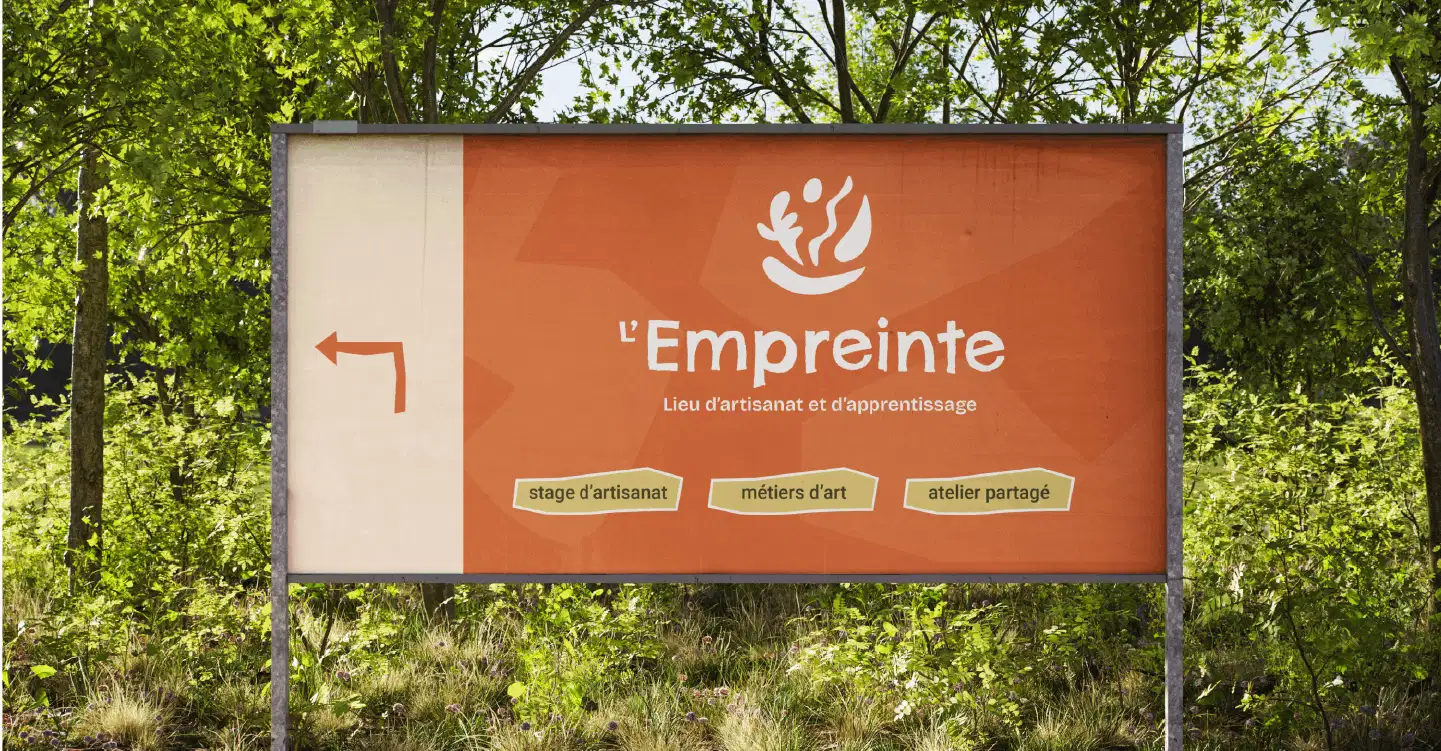 design d'enseigne publicitaire