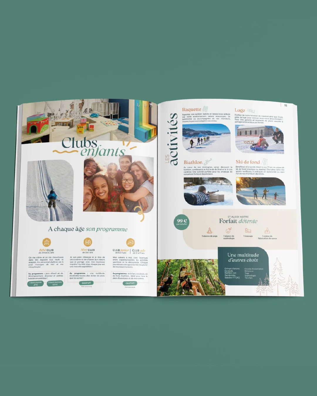 mise en page d'un magazine
