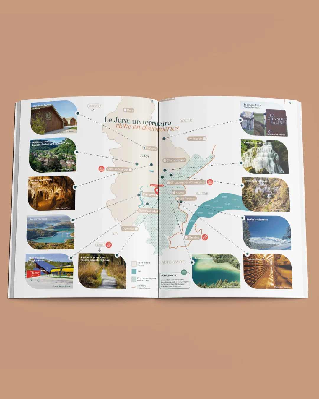 graphiste : carte illustrée du jura
